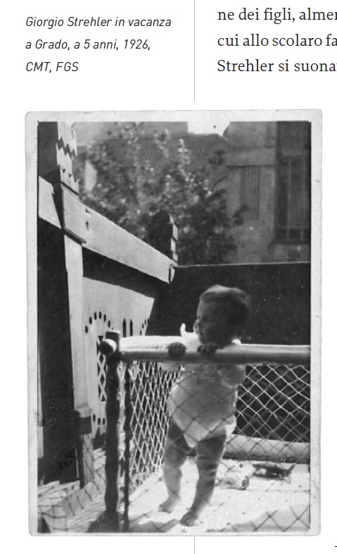 Il piccolo Giorgio, a 5 anni, in vacanza a Grado (GO)