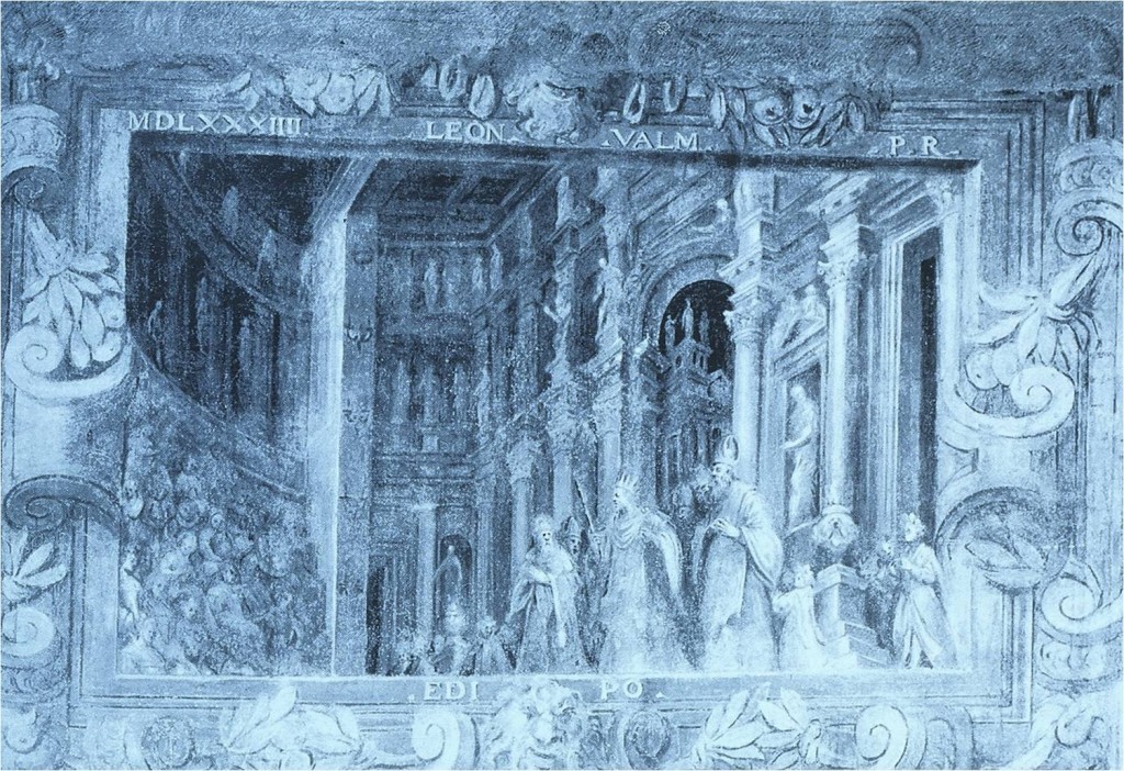 Edipo re, 1585, monocromo nell'odeo del teatro